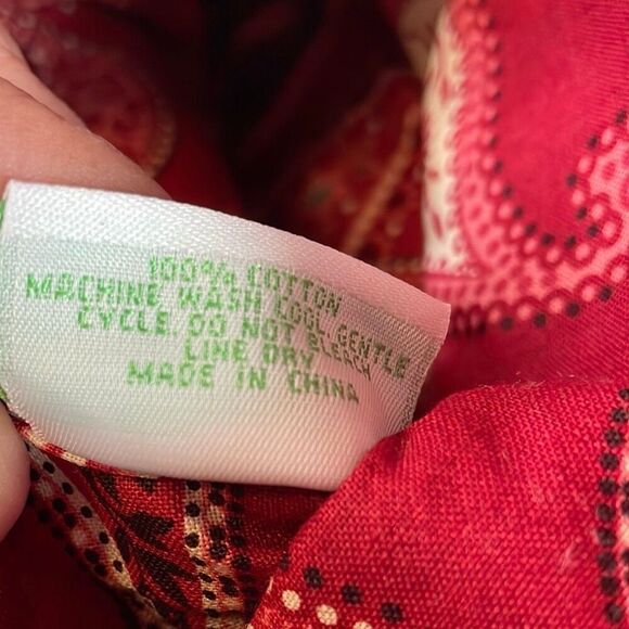 VERA BRADLEY Mesa Red Paisley Sherry Bag Purse Handbag Retired May 2006 Bandana - Picture 11 of 11